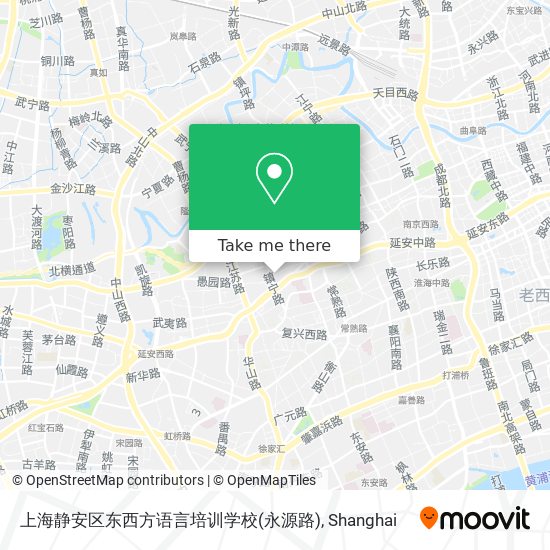 上海静安区东西方语言培训学校(永源路) map
