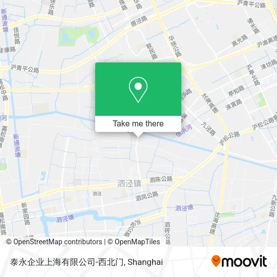 泰永企业上海有限公司-西北门 map