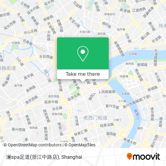 澜spa足道(浙江中路店) map