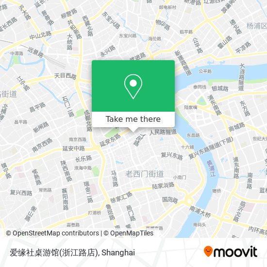 爱缘社桌游馆(浙江路店) map