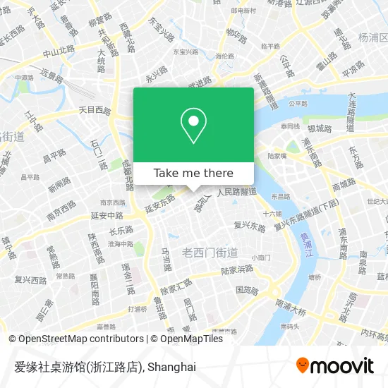 爱缘社桌游馆(浙江路店) map