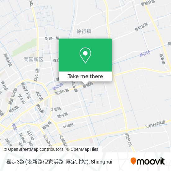 嘉定3路(塔新路倪家浜路-嘉定北站) map