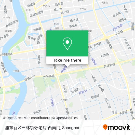 浦东新区三林镇敬老院-西南门 map