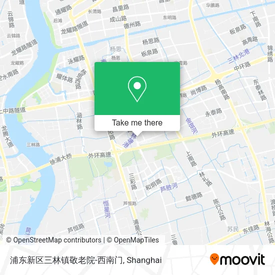 浦东新区三林镇敬老院-西南门 map