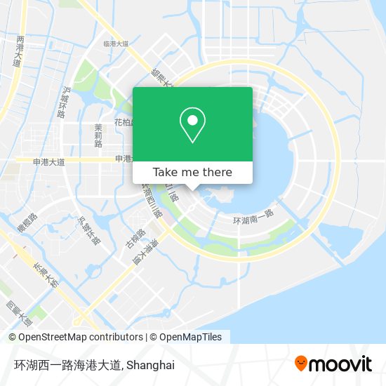 环湖西一路海港大道 map