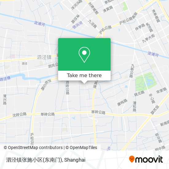 泗泾镇张施小区(东南门) map
