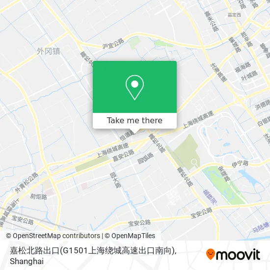 嘉松北路出口(G1501上海绕城高速出口南向) map