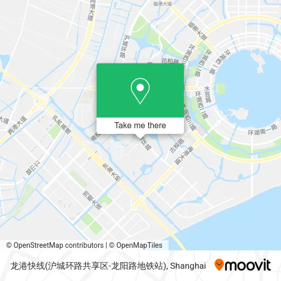 龙港快线(沪城环路共享区-龙阳路地铁站) map
