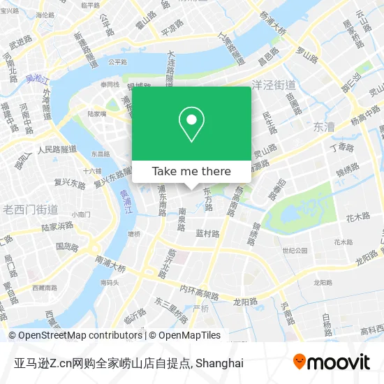 亚马逊Z.cn网购全家崂山店自提点 map