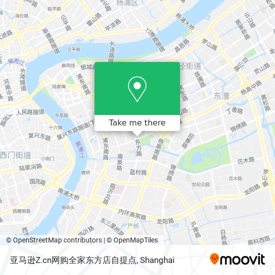 亚马逊Z.cn网购全家东方店自提点 map