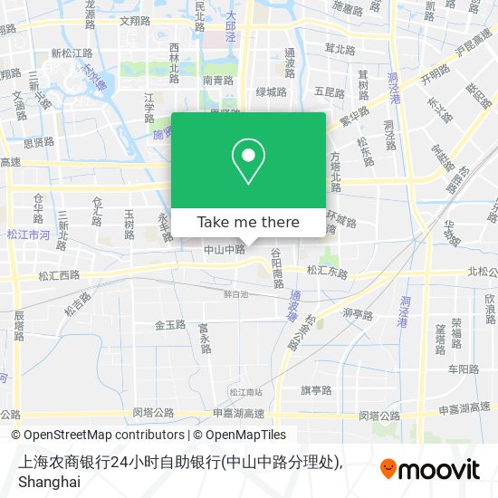 上海农商银行24小时自助银行(中山中路分理处) map