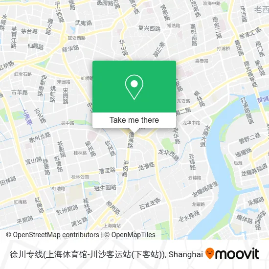徐川专线(上海体育馆-川沙客运站(下客站)) map