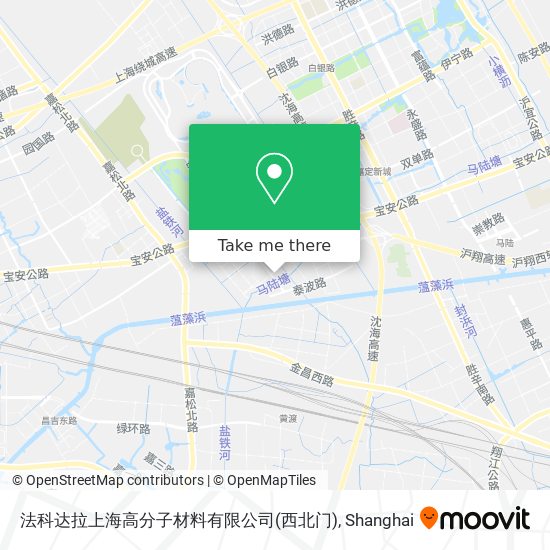 法科达拉上海高分子材料有限公司(西北门) map
