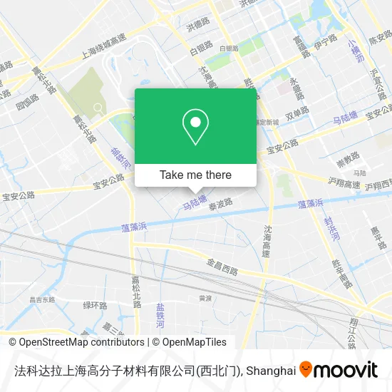 法科达拉上海高分子材料有限公司(西北门) map