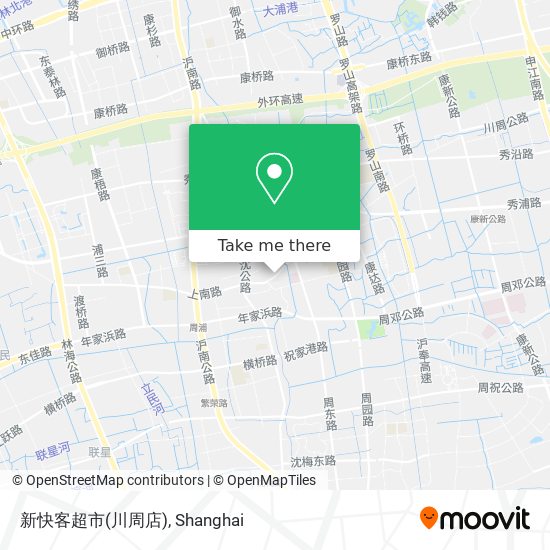 新快客超市(川周店) map