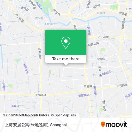 上海安居公寓(绿地逸湾) map