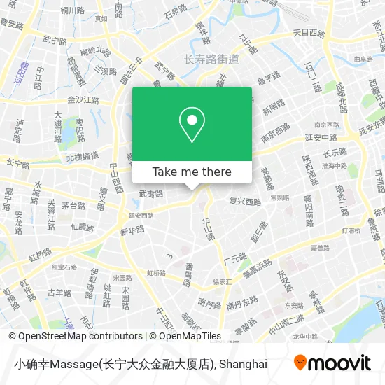 小确幸Massage(长宁大众金融大厦店) map