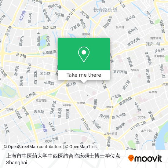 上海市中医药大学中西医结合临床硕士博士学位点 map