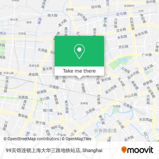 99宾馆连锁上海大华三路地铁站店 map