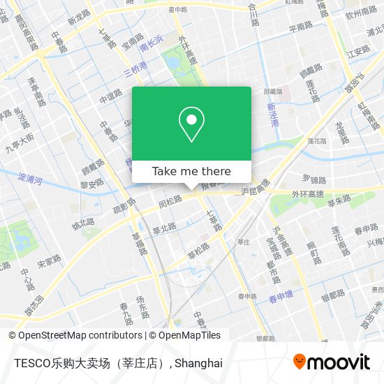 TESCO乐购大卖场（莘庄店） map