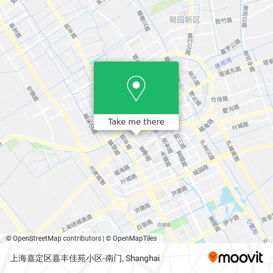 上海嘉定区嘉丰佳苑小区-南门 map