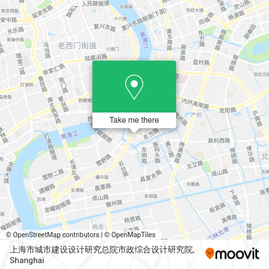 上海市城市建设设计研究总院市政综合设计研究院 map