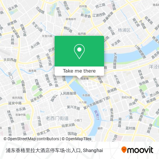 浦东香格里拉大酒店停车场-出入口 map