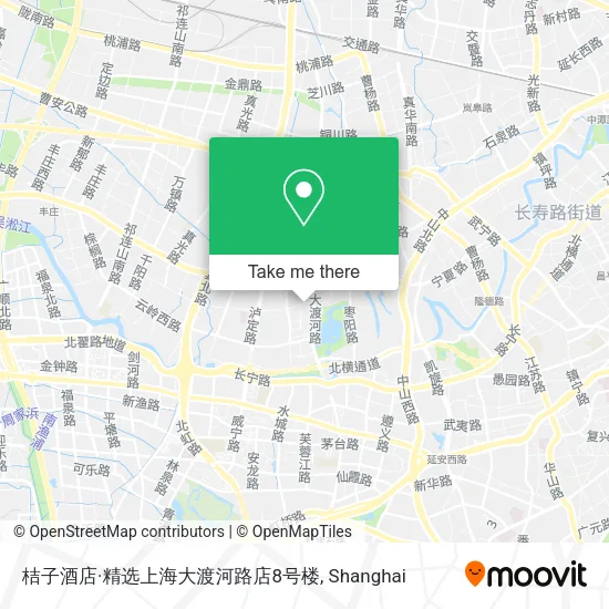 桔子酒店·精选上海大渡河路店8号楼 map
