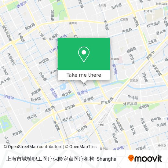 上海市城镇职工医疗保险定点医疗机构 map