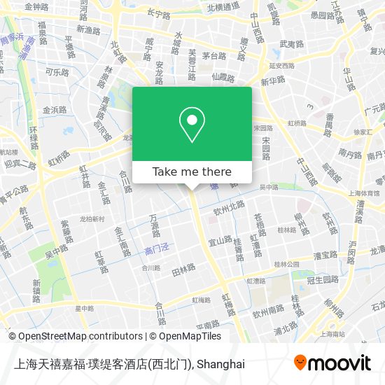 上海天禧嘉福·璞缇客酒店(西北门) map