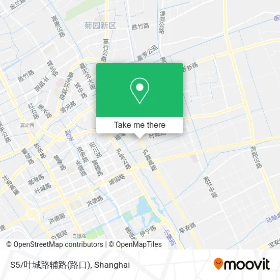 S5/叶城路辅路(路口) map