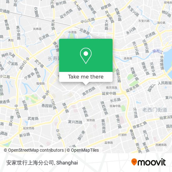 安家世行上海分公司 map