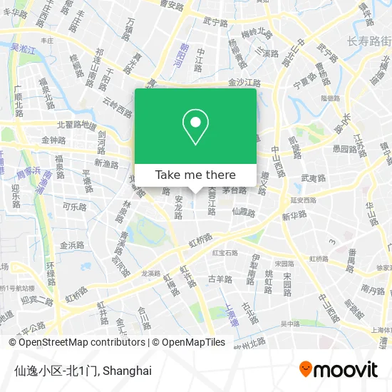 仙逸小区-北1门 map