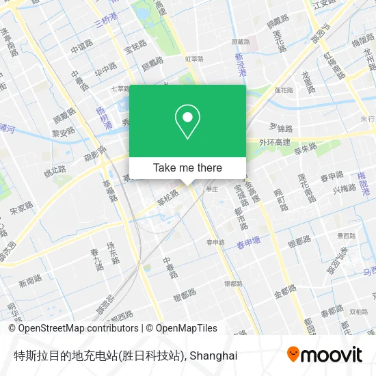 特斯拉目的地充电站(胜日科技站) map