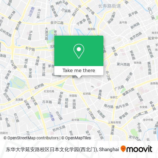 东华大学延安路校区日本文化学园(西北门) map