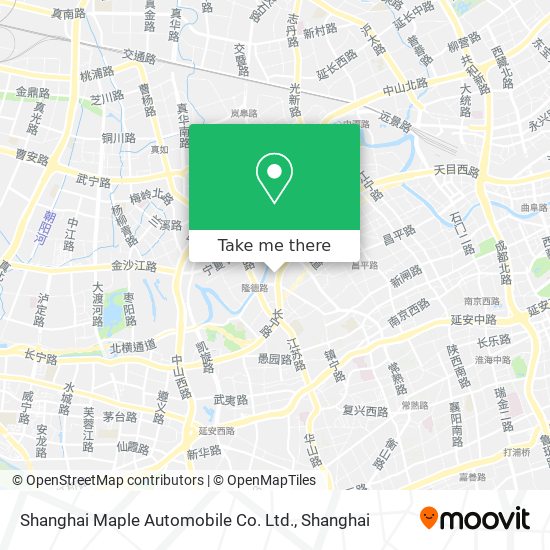Shanghai Maple Automobile Co. Ltd. map