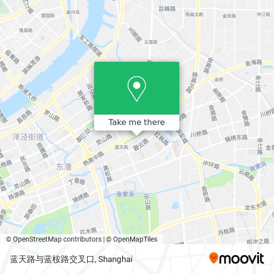 蓝天路与蓝桉路交叉口 map