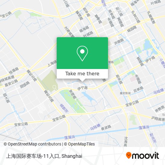 上海国际赛车场-11入口 map