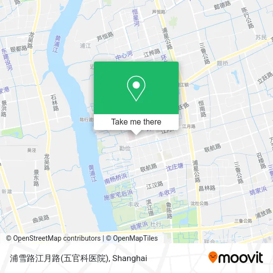 浦雪路江月路(五官科医院) map