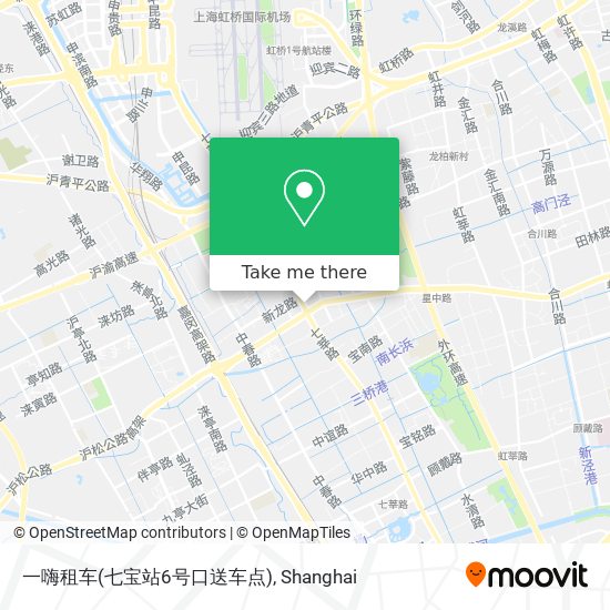 一嗨租车(七宝站6号口送车点) map