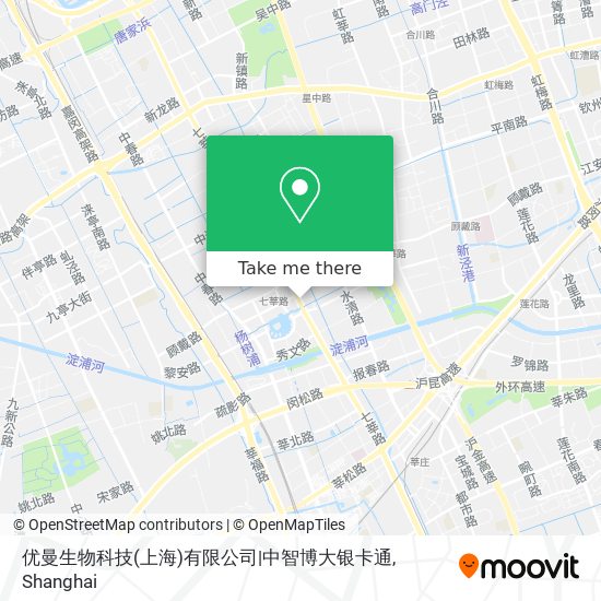 优曼生物科技(上海)有限公司|中智博大银卡通 map