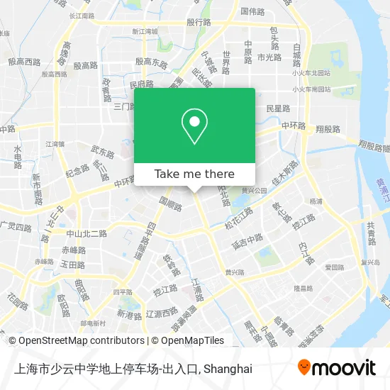 上海市少云中学地上停车场-出入口 map