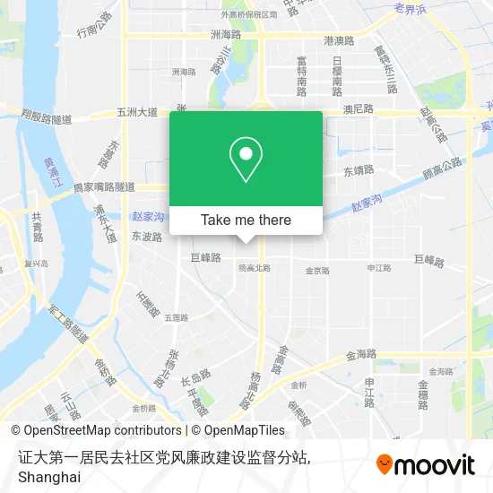 证大第一居民去社区党风廉政建设监督分站 map