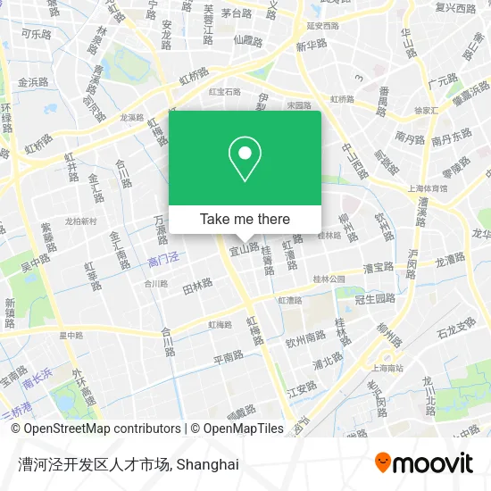 漕河泾开发区人才市场 map