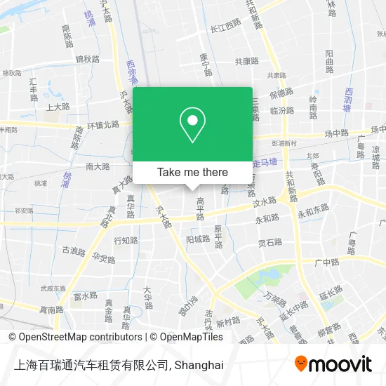 上海百瑞通汽车租赁有限公司 map