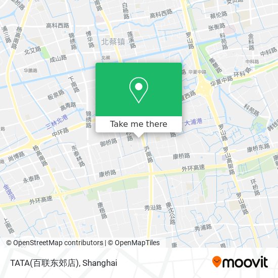 TATA(百联东郊店) map