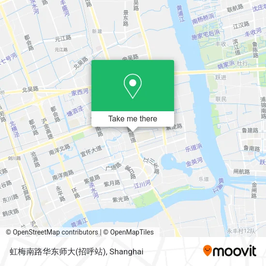 虹梅南路华东师大(招呼站) map
