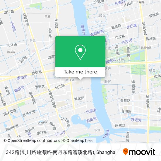 342路(剑川路通海路-南丹东路漕溪北路) map
