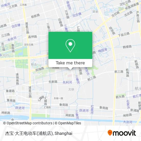 杰宝·大王电动车(浦航店) map