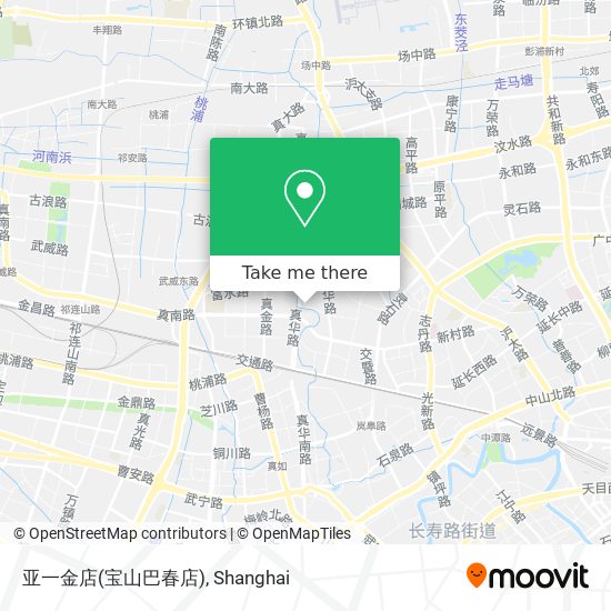 亚一金店(宝山巴春店) map